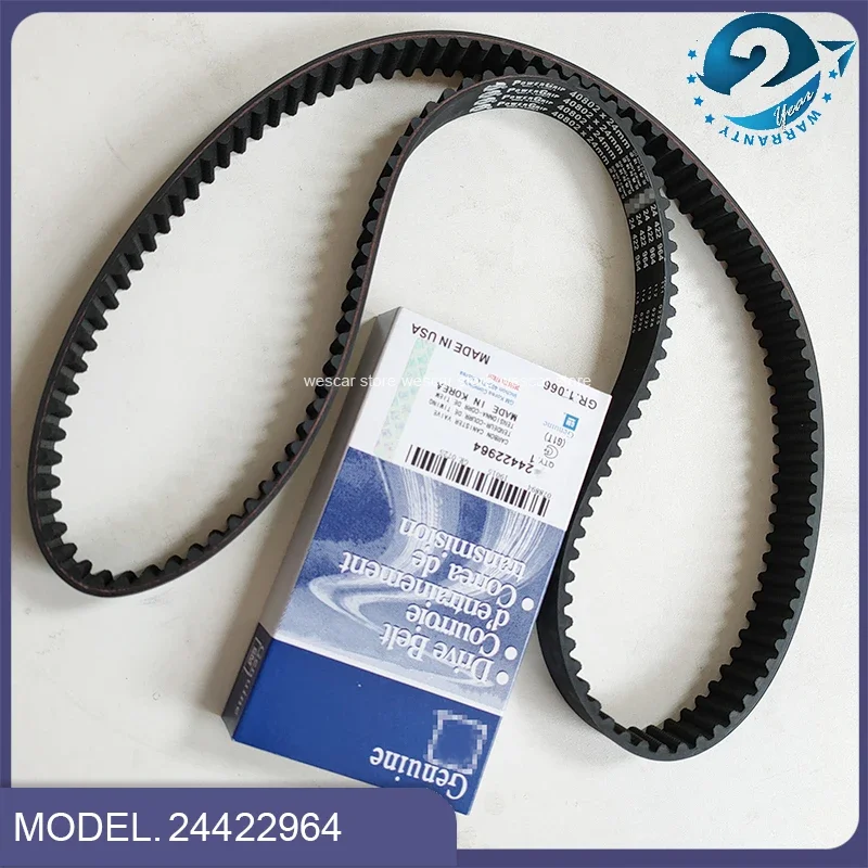 Original Timing Belt 24422964 40802*24MM For Chevrolet Cruze Sonic Aveo Buick Regal Pontiac G3 Opel Astra Insignia Vectra Zafira