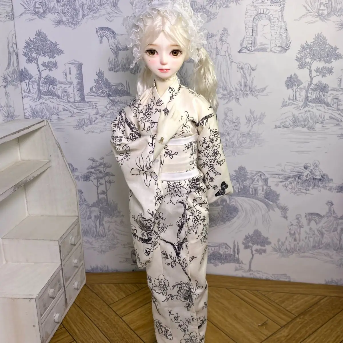 Nueva ropa para muñecas 1/6 1/4, Kimono para muñecas Bjd de 30/45cm, juguetes para niñas, vestido, albornoz bonito, accesorios para muñecas para jugar a las casitas, sin muñecas