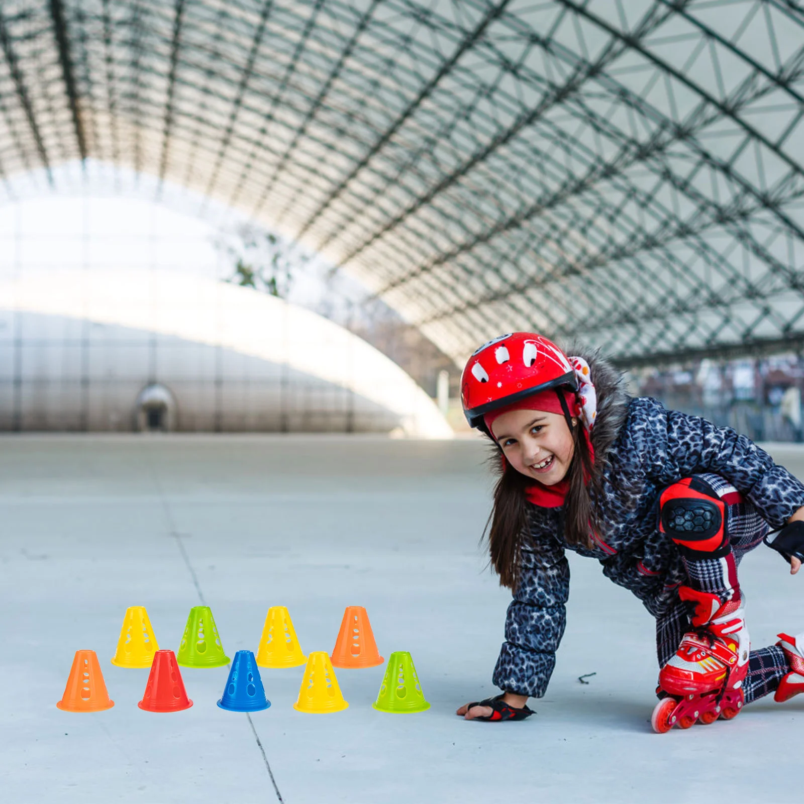 25 Pcs Roller Barricades Skates Universal Skating Marker Obstacle Cone Small Cones Training Roadblock Pe Practice