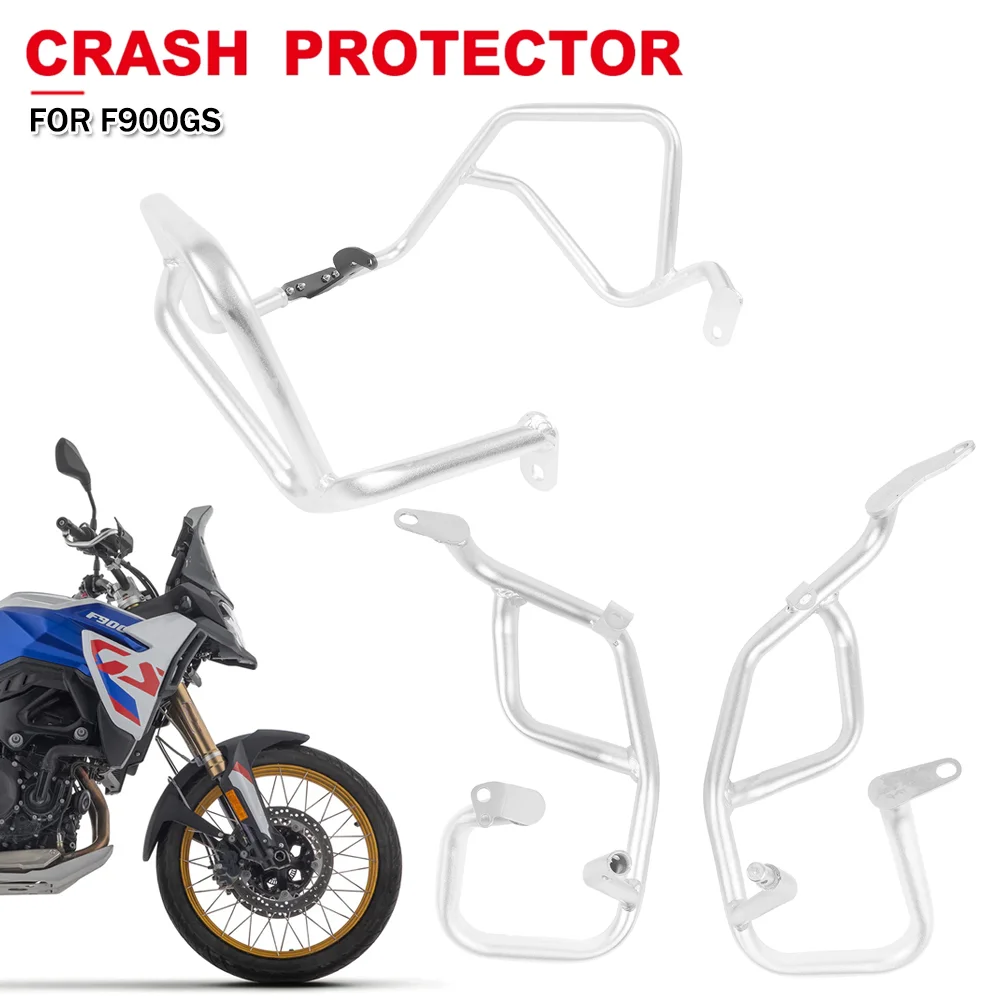 

Motorcycle Crash Bar Engine Guard For BMW F900GS F900 GS F 900 GS GS900 2024-2025 Upper Lower Bumper Frame Guard Fall Protection