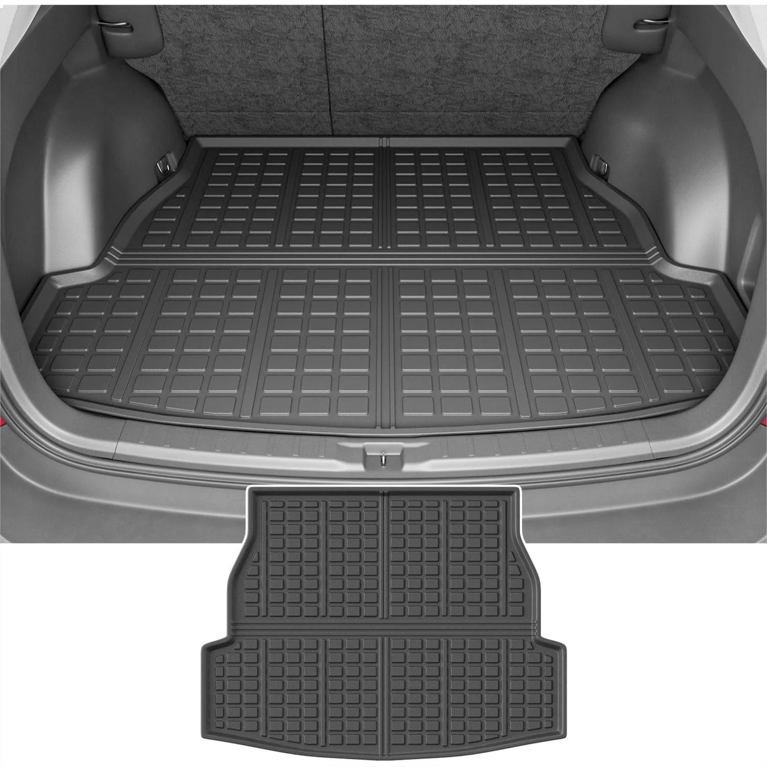 

TPE Cargo Mat for 2019-2025 Toyota RAV4 Trunk Liner with Raised Edge Protection