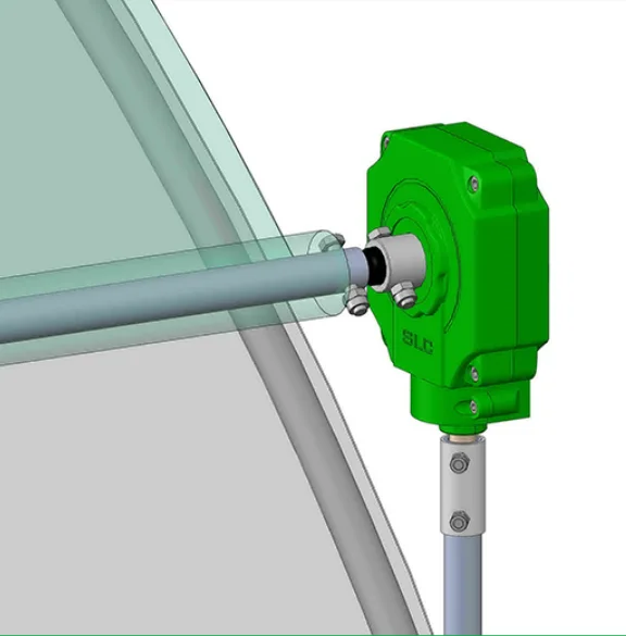 Greenhouse film manual winch film side/roof take-up motor unit for ventilation systems