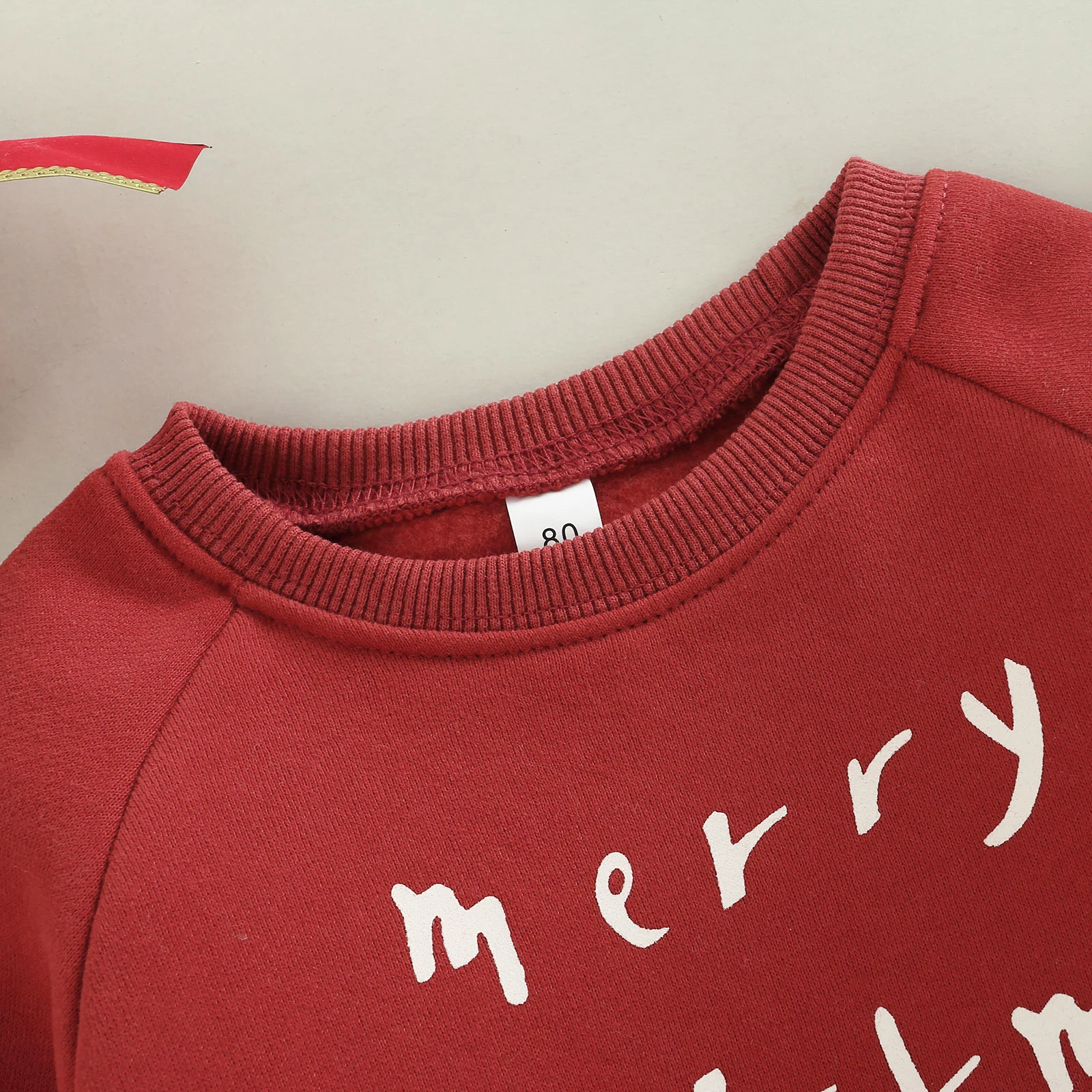 2022-08-17 Lioraitiin Kids Boys Girls Christmas Sweatshirts Letter Print Round Neck Long Sleeve Pullovers Spring Autumn Tops