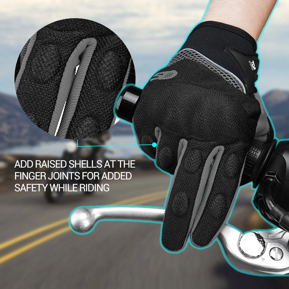 오토바이 장갑 통기성 오토바이 풀핑거 장갑 터치스크린 - Motorcycle Gear Clearance 리뷰 및 가격