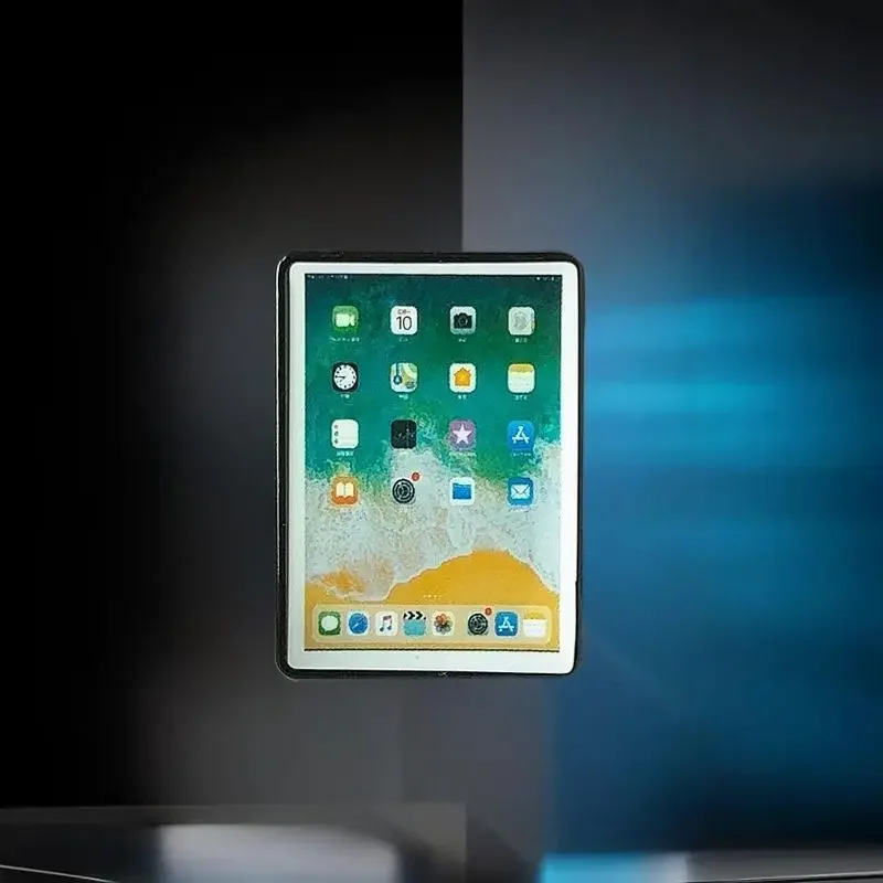 Accessoire pour mini ordinateur portable et tablette pour maison de poupée, modèle à l'échelle 1:12, décoration de mini ordinateur DIY