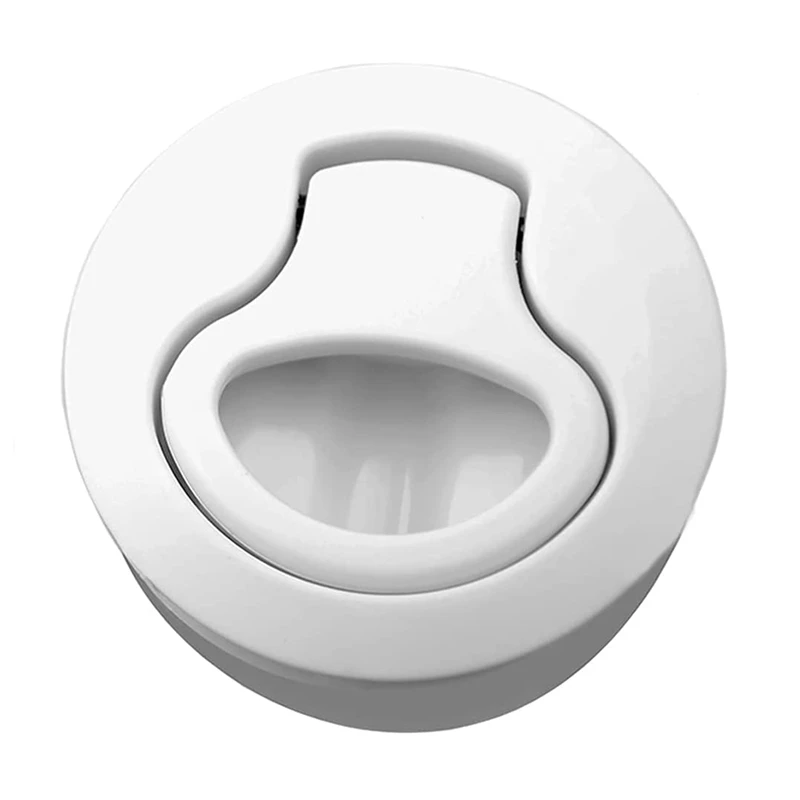 4X Boat Latch Slam Latch Flush Pull Slam Latch Round Pull Latch Marine Hatch Latch For Boat Deck RV Cabinet Door Drawers image 4