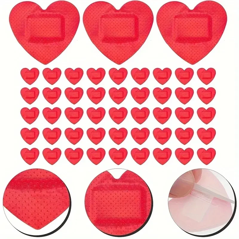 20pcs Heart-Shaped Self-Adhesive Wound Protector - Protects And Heals Wounds With Love