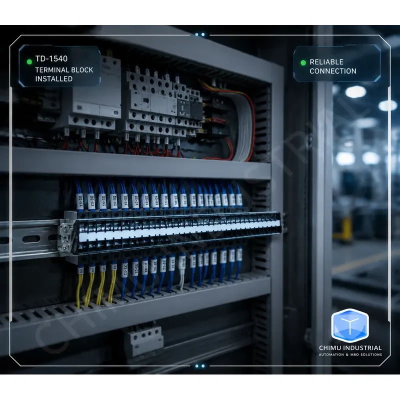 【CHIMU INDUSTRIAL】 for TD-1540 Rail Mount Terminal Block 40 Position 15A Insulated Connector