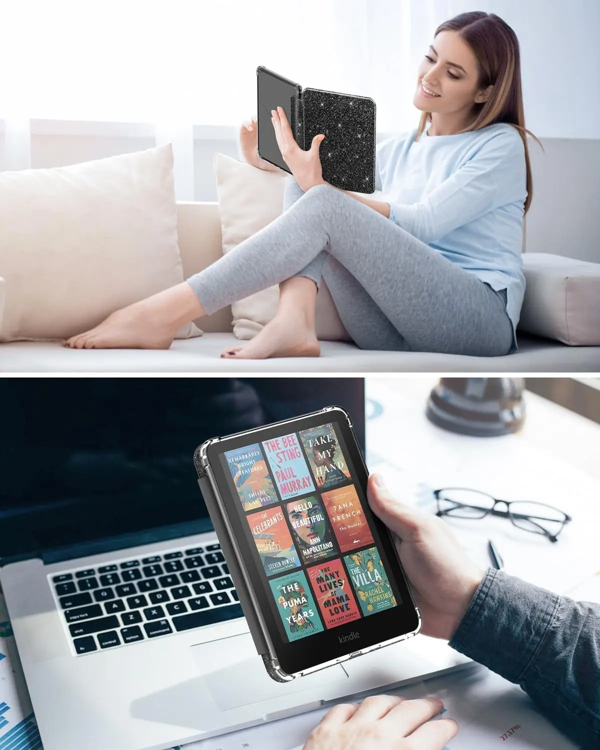 Case For Kindle Paperwhite 2024 12th Generation and Colorsoft 7 Inch Model No. SA569P SA568B Magnetic Protective Shell Pouch 7”