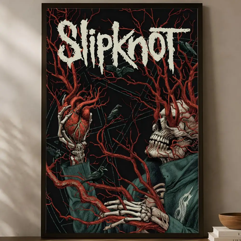 Band S-Slipknot Poster, selbstklebendes HD-PVC-Wandkunstposter, wasserfeste Dekoration für Schlafzimmer, Wohnzimmer und Zuhause – Detail 13