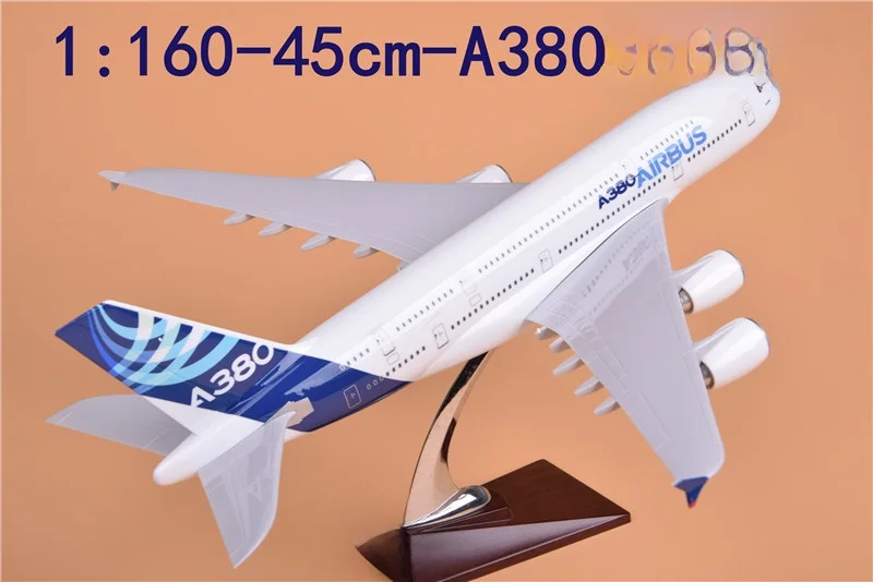 

B B787 Airplane Model Simulation Alloy Assembly Passenger Aircrt with Landing Gear Airbus A380 Sound Control Light Model