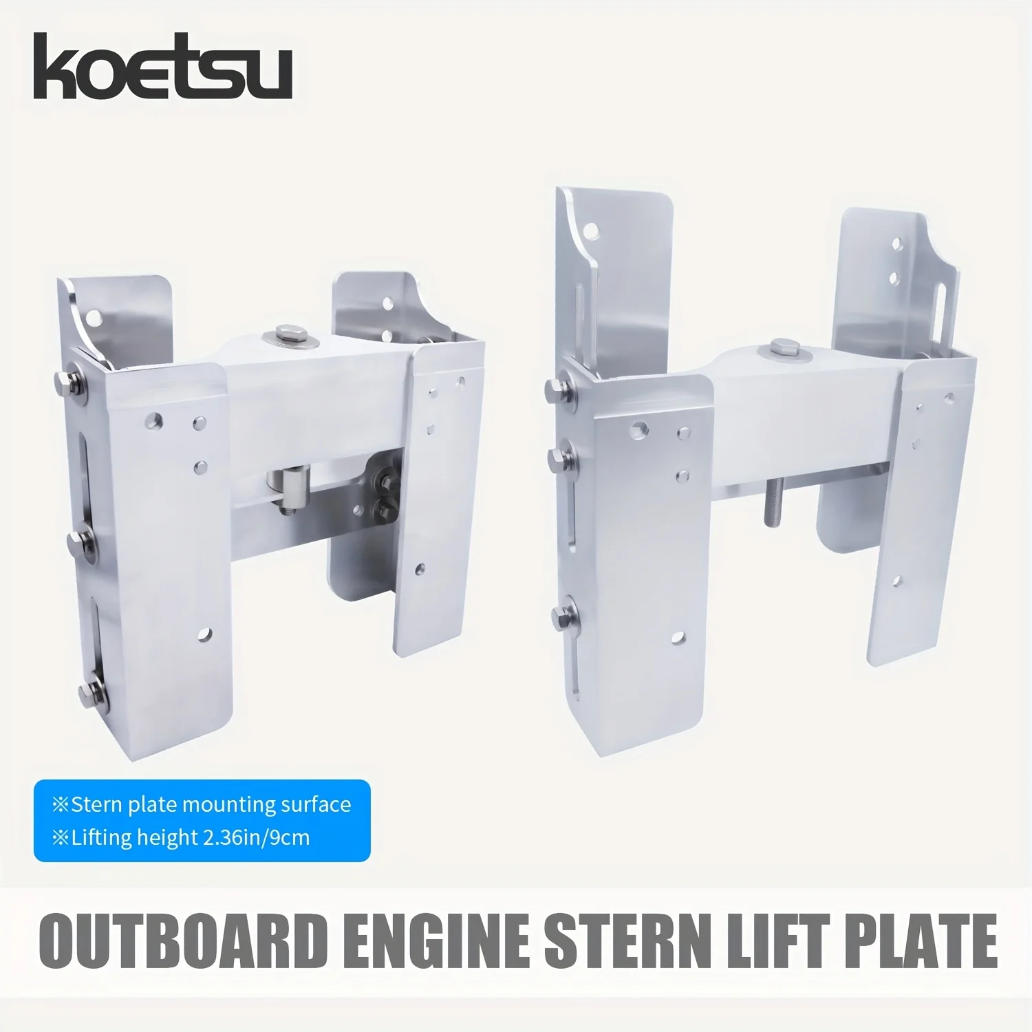 KOETSU Manual Lift Mount Suitable for Yamaha, Mercury, Suzuki, Honda, Parsun Two-stroke/Four-stroke Outboard Engines Under 200HP