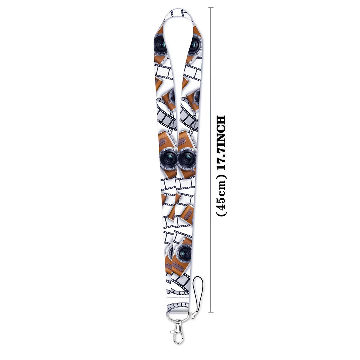 Cartoon Cool Lanyards Quote Flower Neck Strap For Card Badge Cherry Keychain Holder DIY Hanging Rope Keyring Accessories Gifts