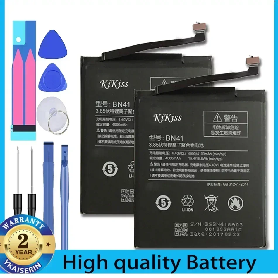 BN41 BN43 Battery for Xiao Mi Red Mi Note 4X Pro 4G+64G 3G+32G/Note 4 Global Version Snapdragon 625/MTK Helio X20 Battery + Tool