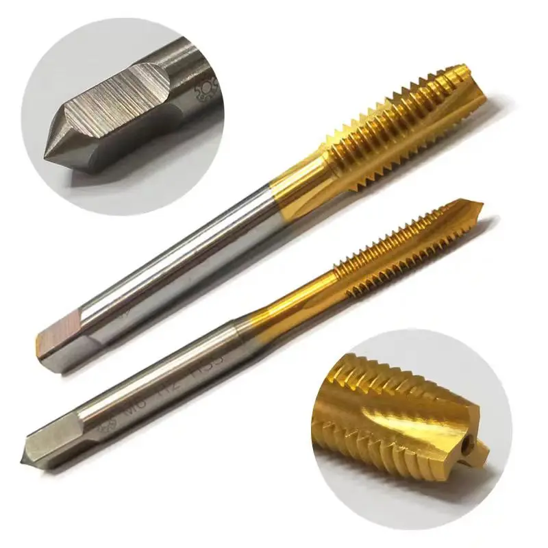 HSS TIN American made screw tip machine tap UNC/UNF 4-40 1/4 1/2 3/8 5/16 1 inch, internal thread tapping tool on machine tool