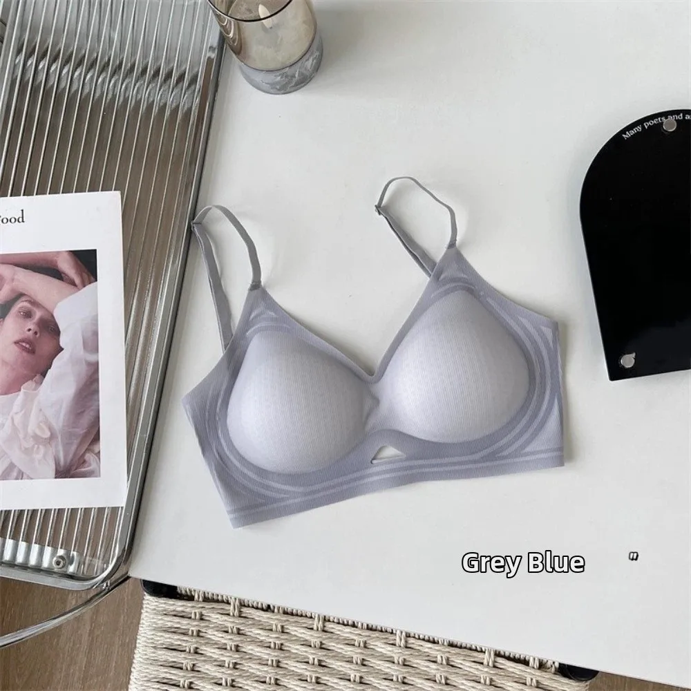 Bequemer Beauty-Back-BH für Damen, tiefer V-Ausschnitt, Push-up-BH, Anti-Sagging, dünn, atmungsaktiv, kabelloses Bralette für kleine Brüste – Detail 7