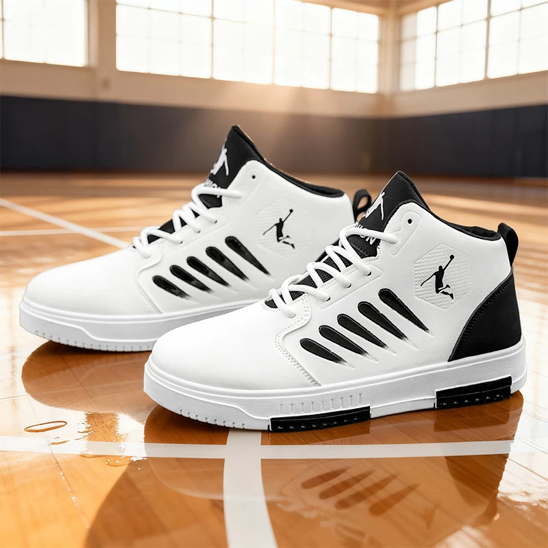 

Mid-Top Men's Versatile Ball-Style Casual Sports Shoes, Comfortable Trendy Thick-Soled Outdoor Running Skate Shoes