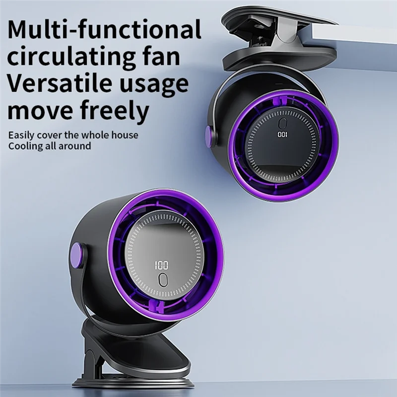 B51C مروحة تعميم 3 في 1 مع مشبك 100 سرعة قابلة للتعديل مروحة طاولة صغيرة مروحة شخصية مع مشبك للمكتب في الهواء الطلق أ