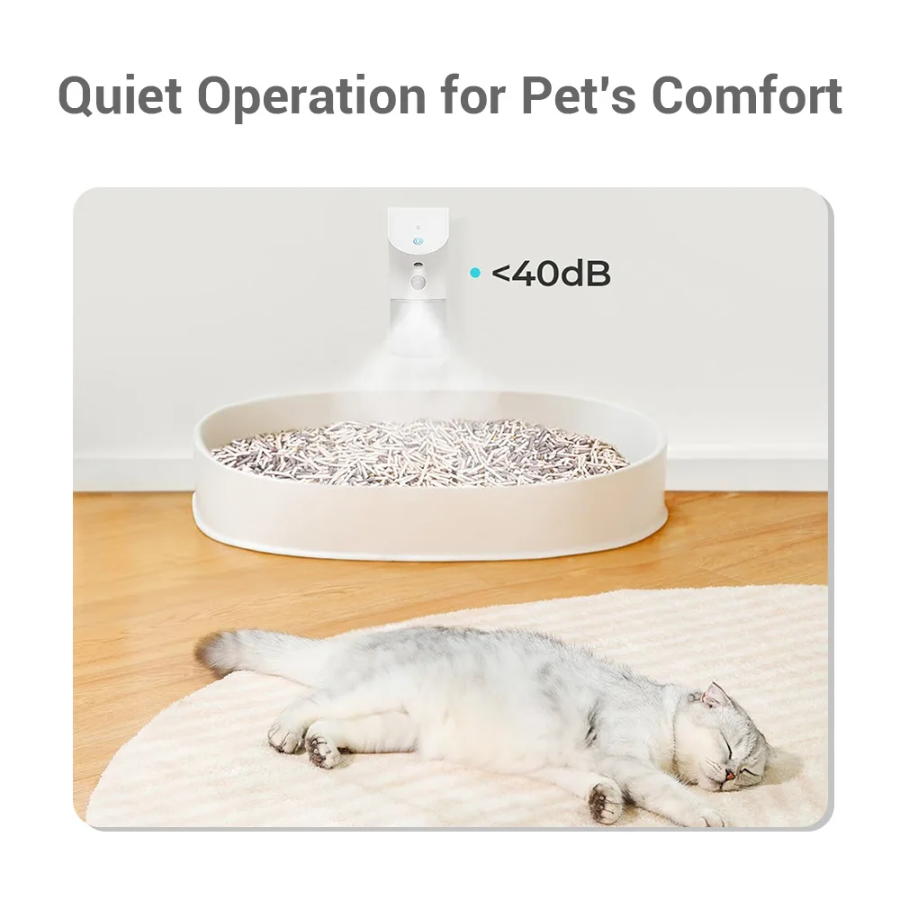 

Cheerble Healthy & Hypoallergenic Cat Litter Box Air Deodorant Private Electric Indoor Rechargeable Smart Odour Remover for Pets