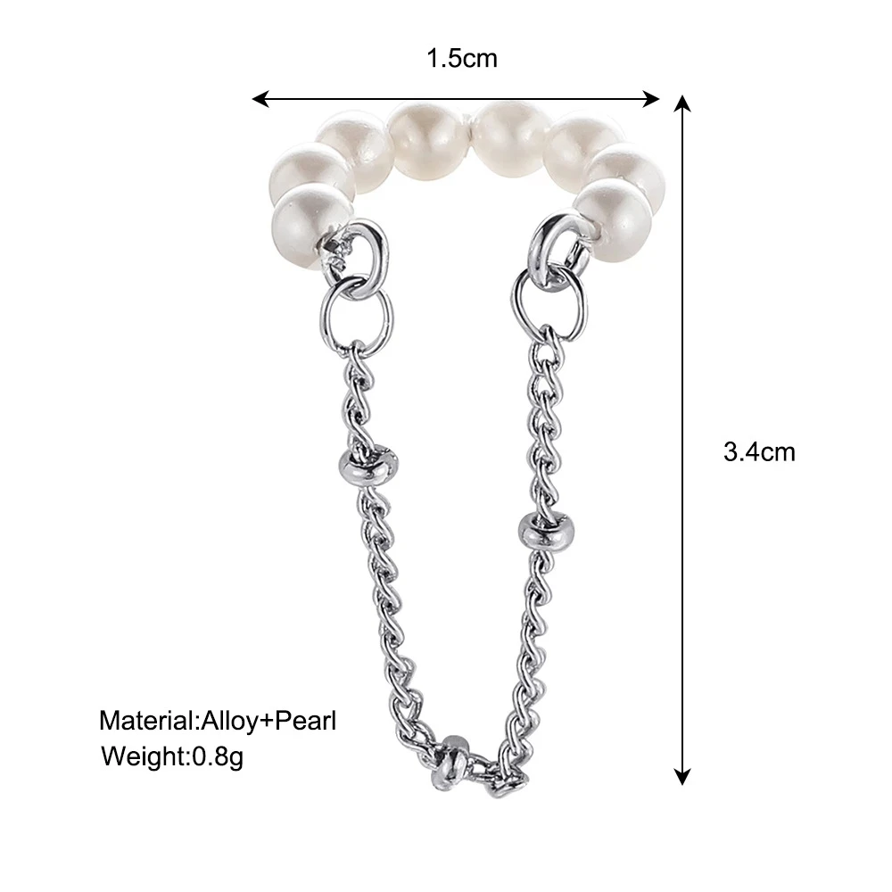 Clips de oreja de perlas de plata para mujeres y hombres, Clip de cartílago falso sin perforación, pendientes de joyería al por mayor, regalo de