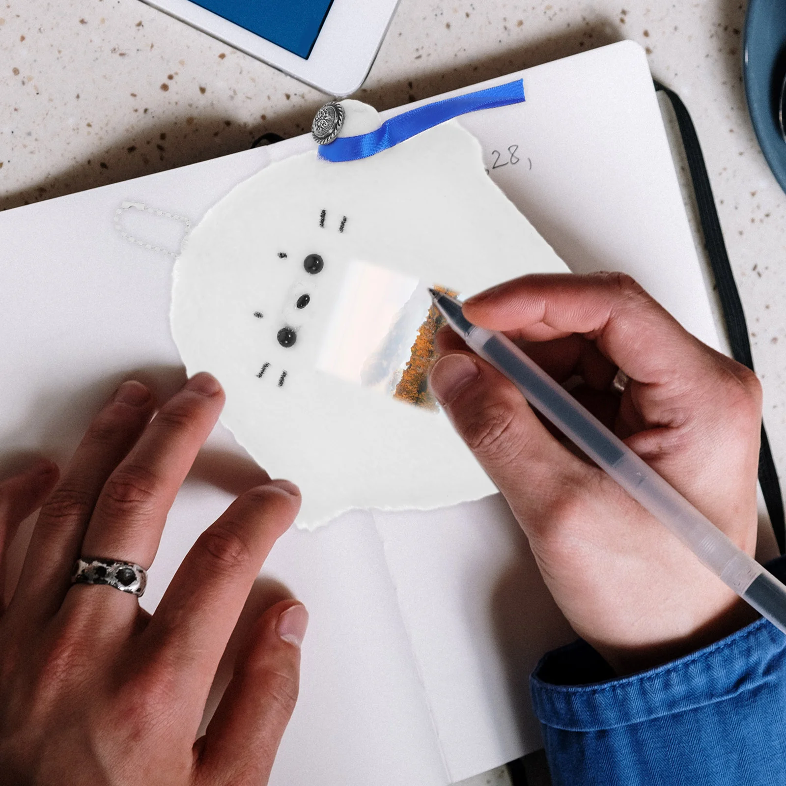 Porte-cartes en peluche, manches pour carte photo, Badge d'identité avec porte-clés, protecteur blanc