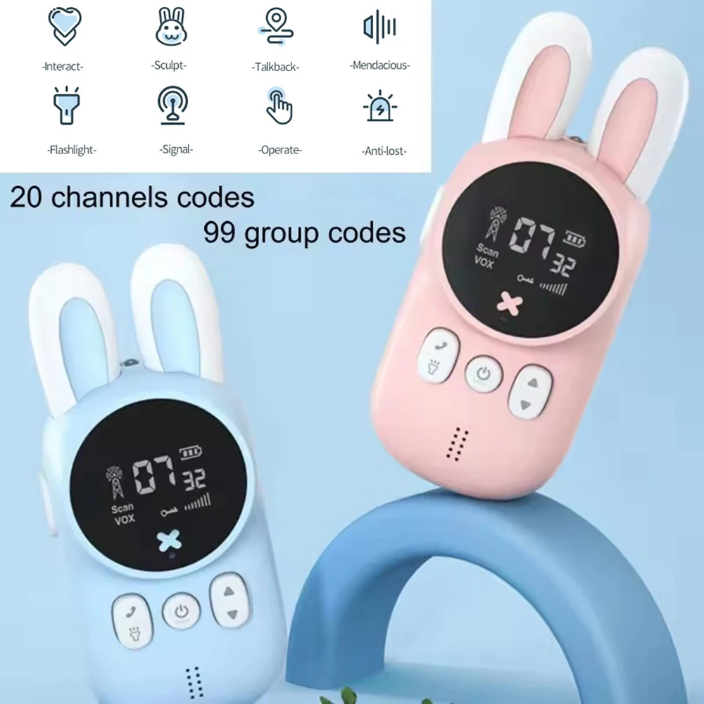2 pçs walkie-talkie infantil pai-filho brinquedos interativos mini telefone sem fio, walkie talkie para crianças meninos e meninas, presente do bebê