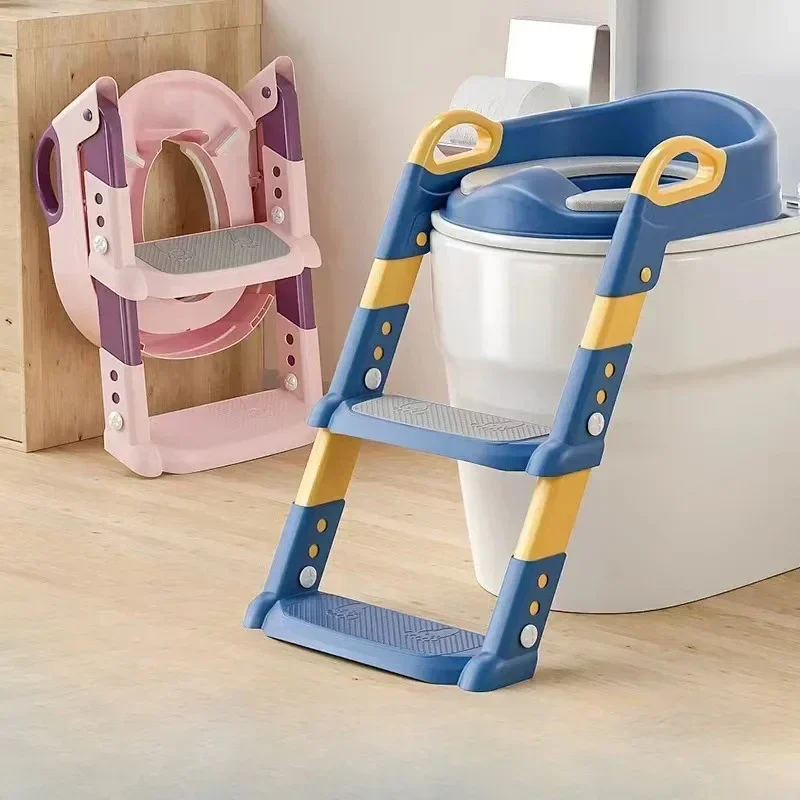 Stepped Children\'s Toilet Foldable Foot Stool Multi-functional Toilet Boy Girl Baby Toilet Training Potty Ladder for Kids