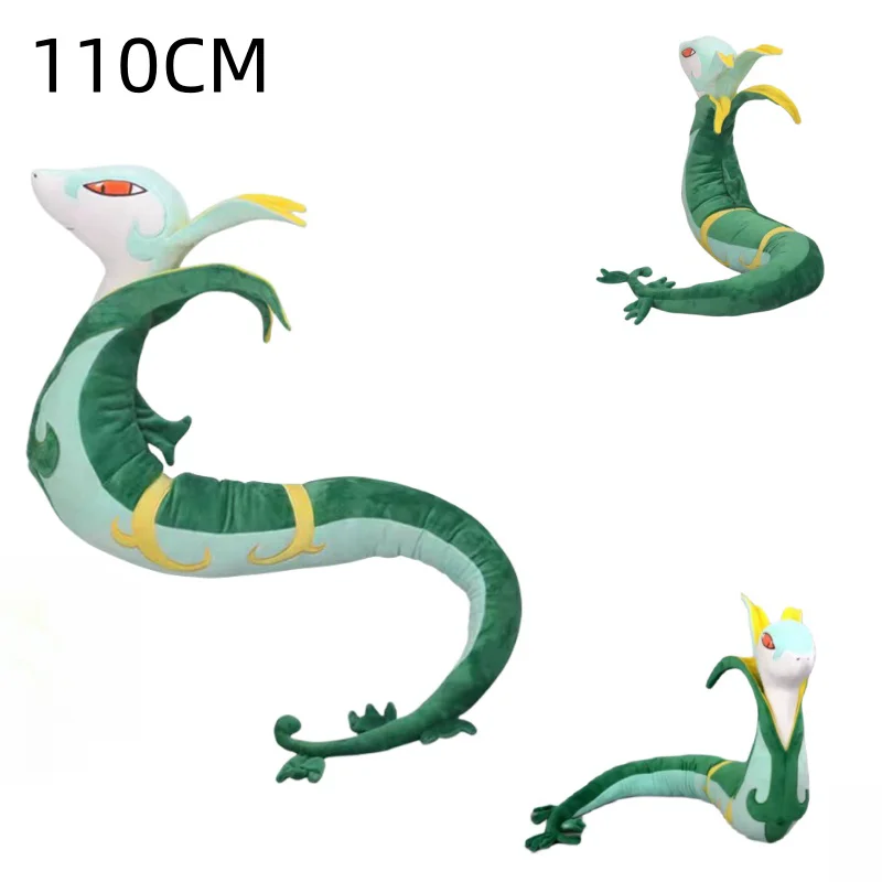 110cm Pokemon  Large Size Serperior Scyther Suicune Plush Toy Original Soft Stuffed Animals Doll Throw Pillow Kid Birthday Gifts