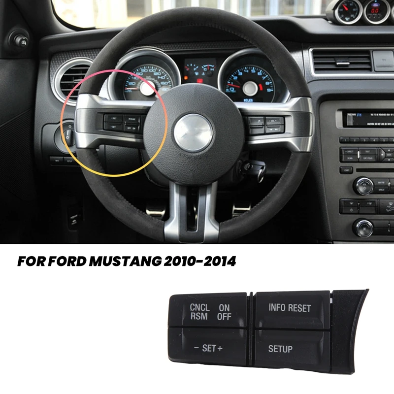 For Ford Mustang 2010-2014 Car Left Steering Wheel Cruise Switch DR3T-9E740-EBW