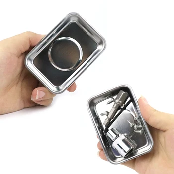 Magnetische Tablett Quadratische Magnetische Teile Schüssel Schraube Tablett Für Automotive Muttern Schrauben Schrauben Teile Saug Lagerung Werkzeuge