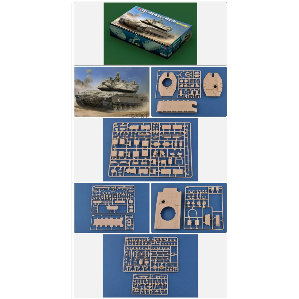 

Hobbyboss 84523 1:35 Scale IDF Merkava MK IV W/Trophy MBT Main Battle Tank Vehicle Plastic Model Building Kit Assembly Toy
