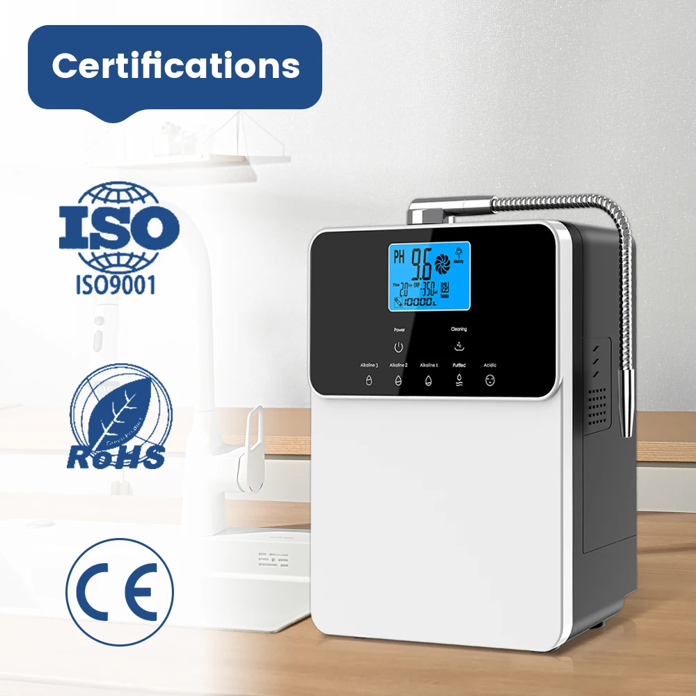 Cawolo AL-808B Japan Platinum Coating 11 Plate Kangen Water Machine Alkaline Water Ionizer