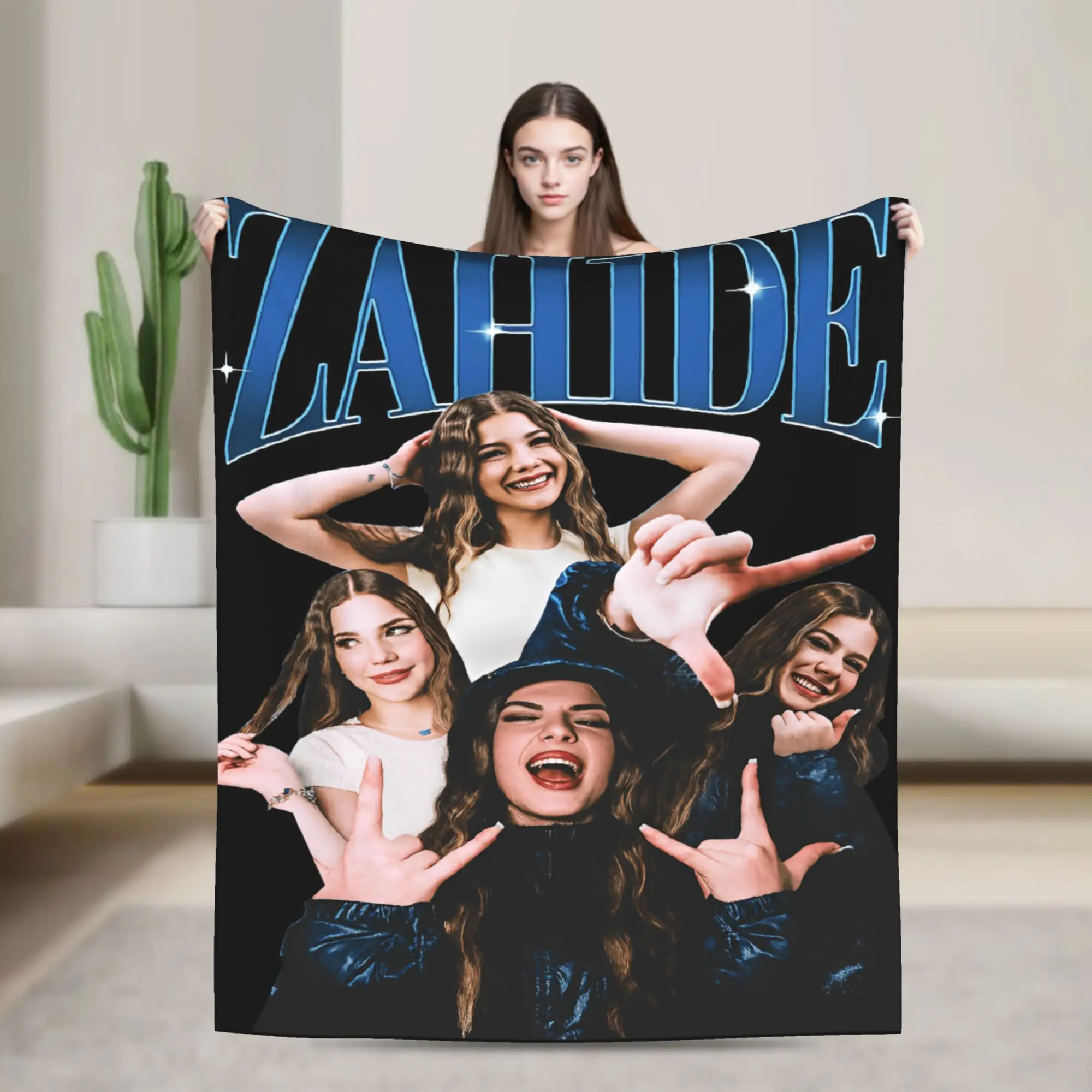 Zahide Flannel Blanket Winter Singer Soft Durable Bedding Throws for Kids Couch Bed Novelty Bedspread Sofa Bed Cover