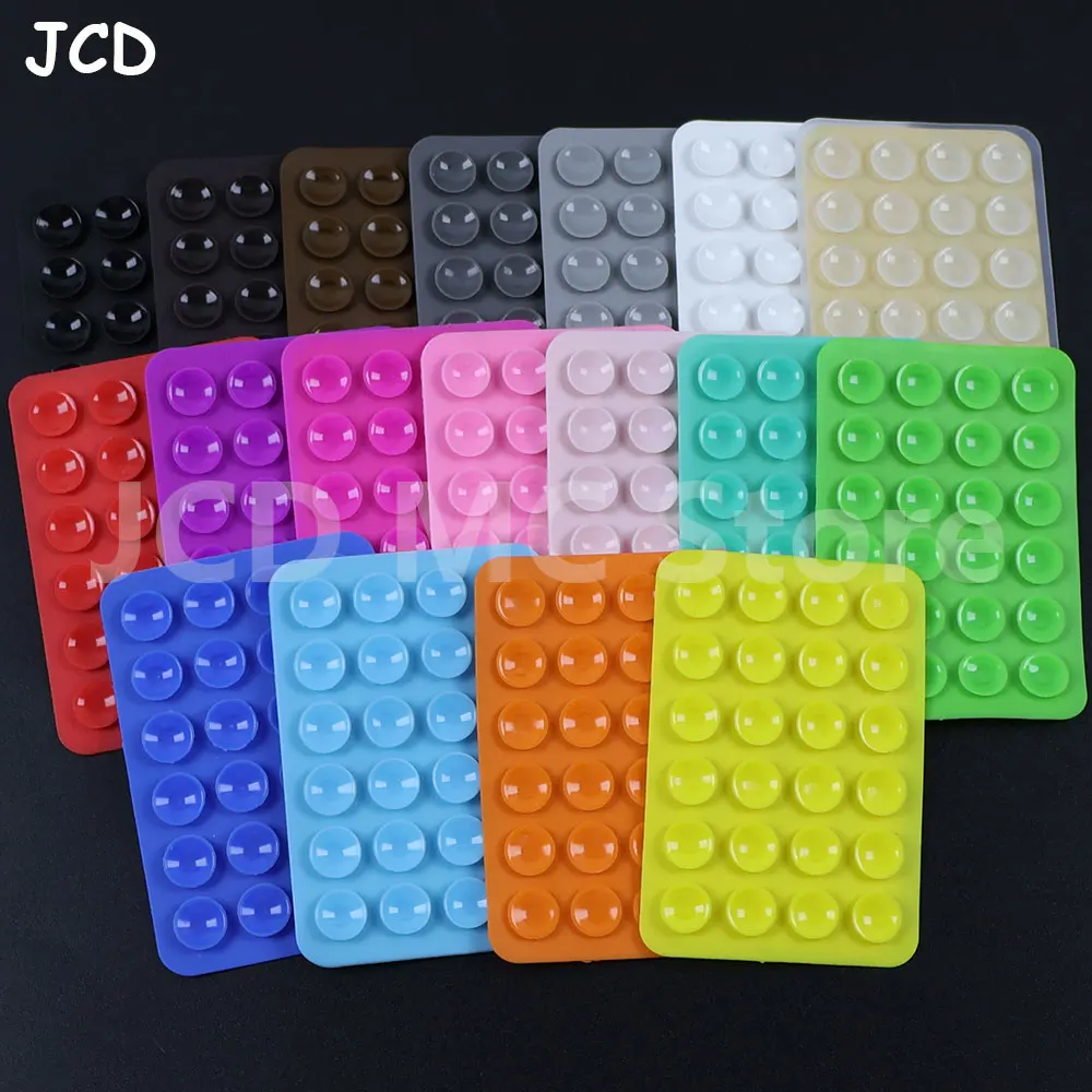 3Pcs Silicone Suction Cup 24 Square Suction Cups Mobile Phone Tablet Luggage Suction Cup Universal Charger Leather Case