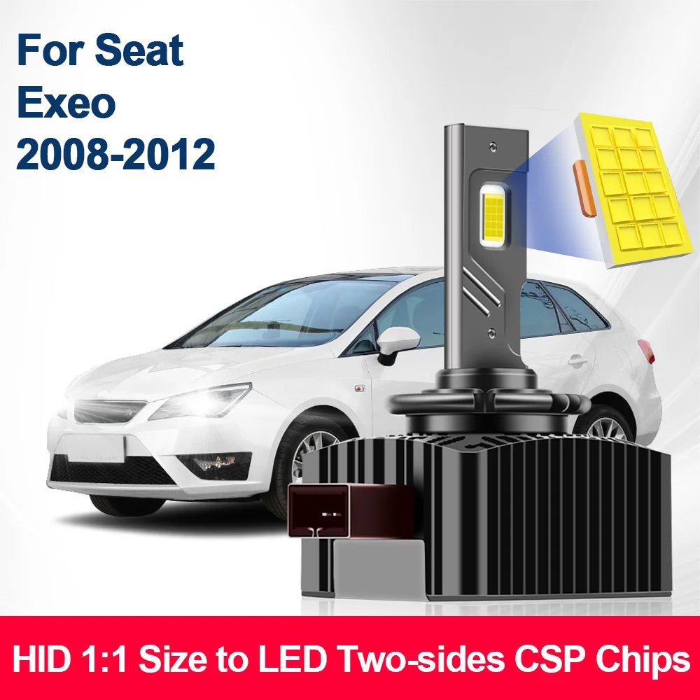 For Seat Exeo 2008-2012 HID to LED Bulbs D1S Led Headlights 6000K 110W 55W Auto Car Head Lamp Plug&Play 12V 30000LM