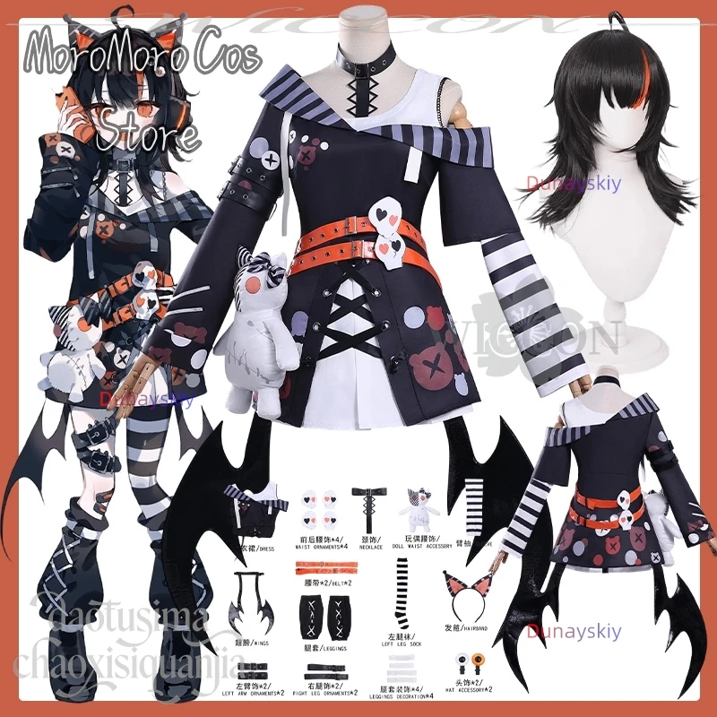 

Игра Mahou Shoujo No Majo Saiban Costume Sawatari Koko Косплей Anime Kawaii Sexy Demon Jirai Kei Girls Y2K Dress Wings Halloween