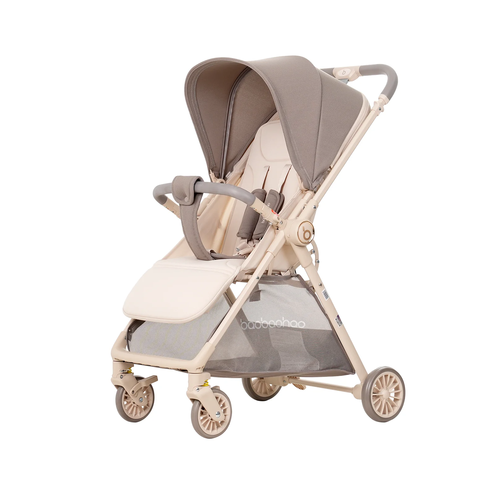 

Baobaohao A12 double section waffle shade baby stroller with reversible handle, comfortable seat for boarding, foldable stroller