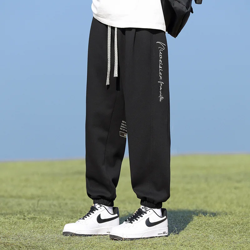 

Large size 8XL casual trousers men loose drawstring feet large size sports trousers new spring season tide brand sweatpants men