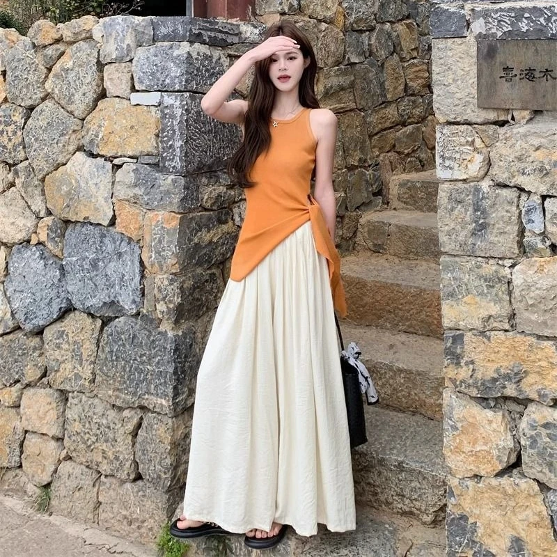 

Top and Pant Sets for Women 2 Pieces New Matching Fashion Clothing 2025 with Sleeve Tailor Aesthetic Outfit Sales Trousers Woman
