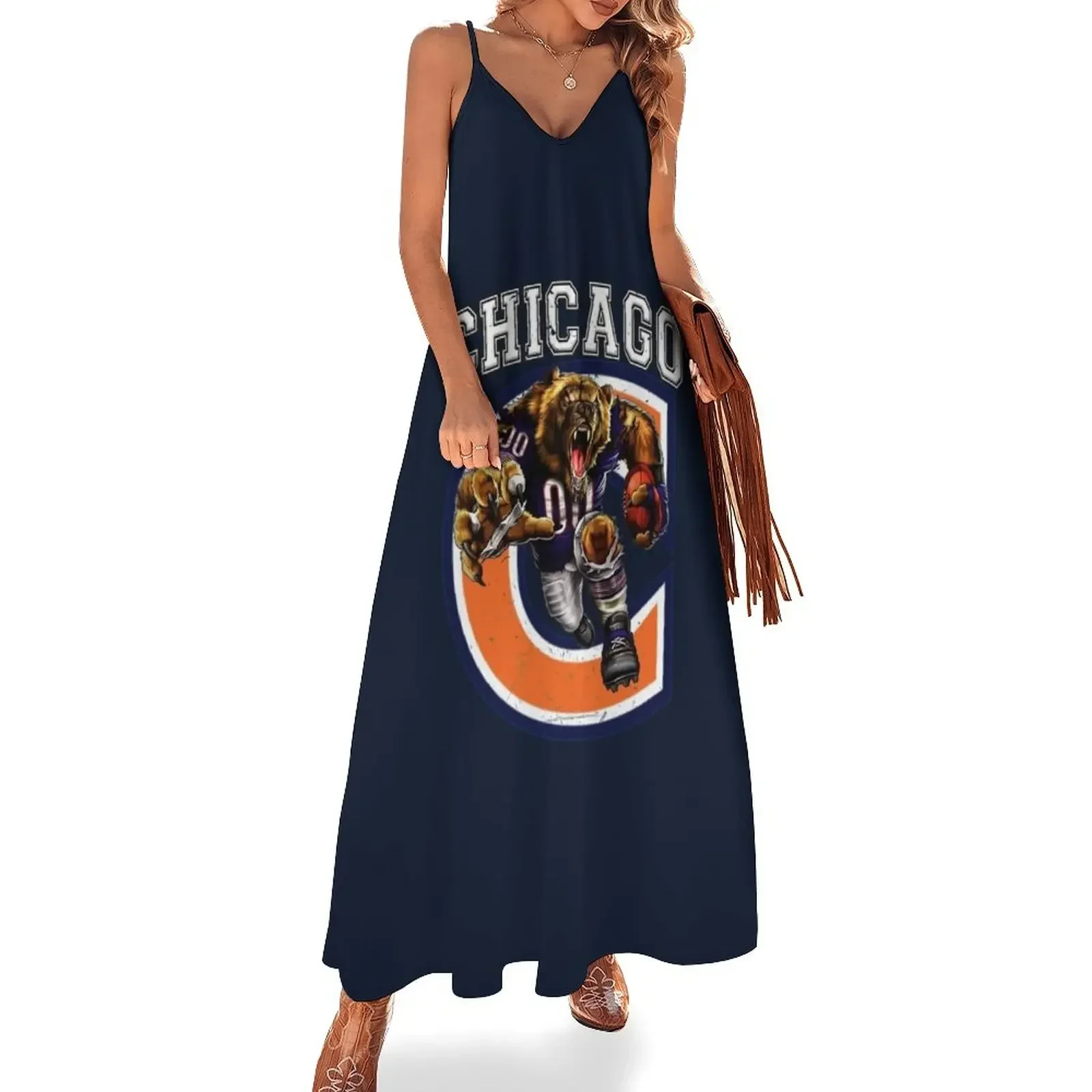 

Chicago Football Sleeveless Dress bandage dress summer women's dress 2024 elegant women's dresses sale