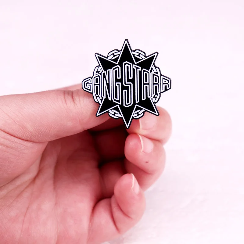 American Hip Hop Duo Logo Badge Enamel Pin Music Brooch Jewelry Backpack Decorate