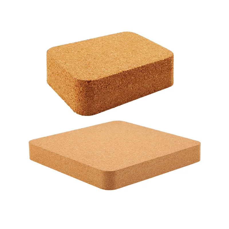 Cork Block Cork Backing Mat Leather Coarse Grain Oak Block Cork Pad Auxiliary Diamond Cone Perforation Handmade DIY Tools