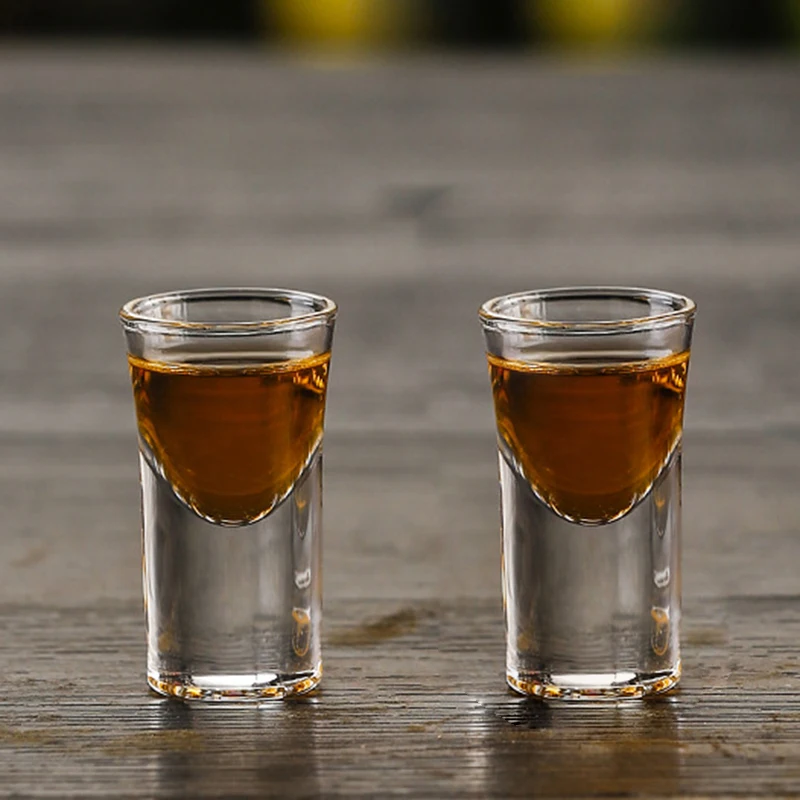 15 مللي/30 مللي/50 مللي الراقية سميكة كؤوس كوكتيل Baijiu كوب فاخر صغير كأس للنبيذ النار الزجاج سكوتش بوربون أكواب بار الأواني الزجاجية