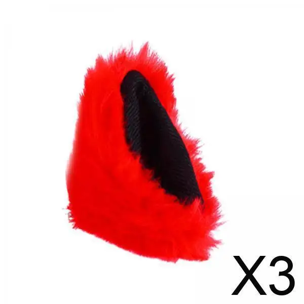 

Plush Motorcycle Helmet Stickers Ear Decoration Biker Accessories Helmet Styling for Snowboard and Bicycle Helmets