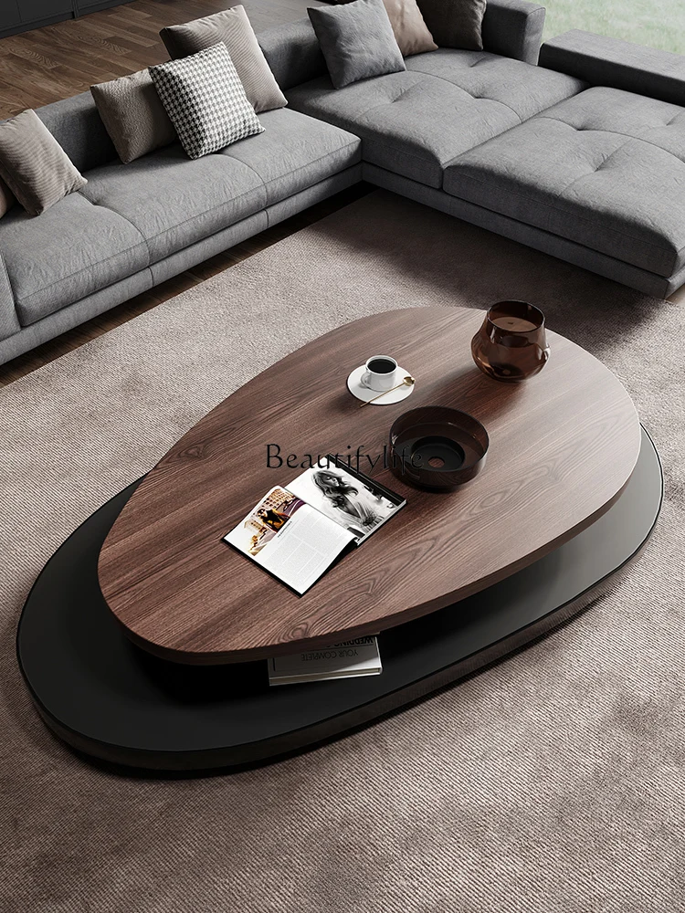 Retro Style Minimalist Coffee Table Small Apartment Living Room Home 2024 New Coffee Table