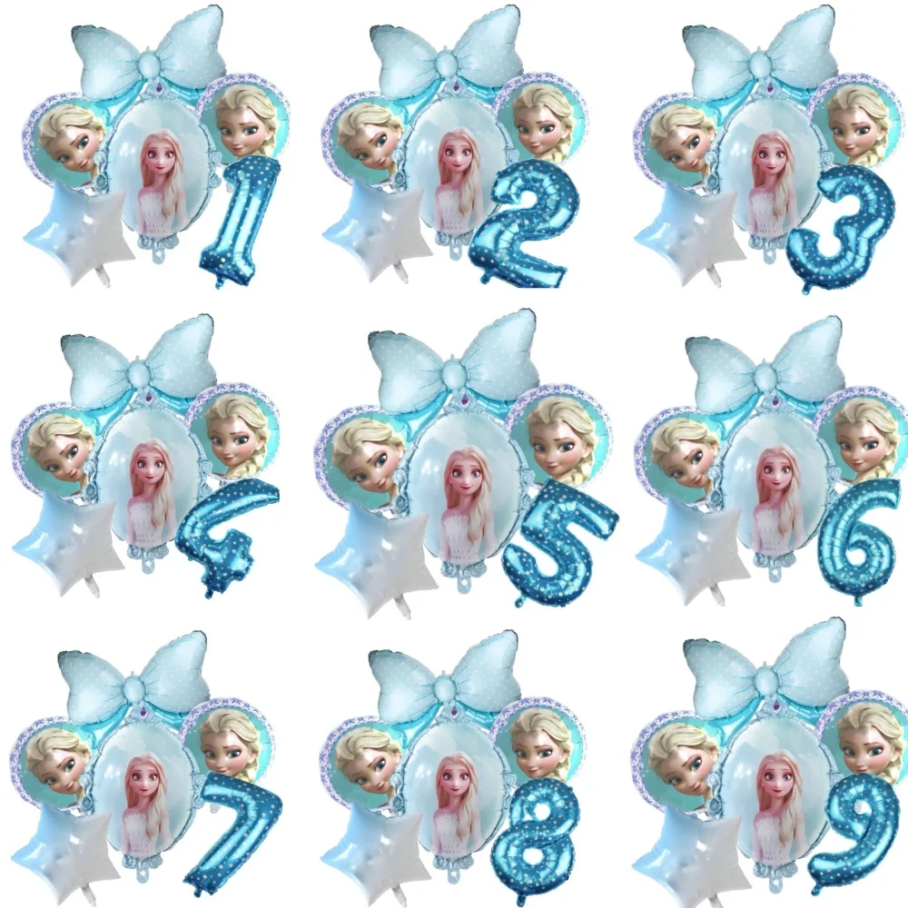 Globo de Disney Olaf, dibujos animados de Frozen, Elsa, Anna, Reina de la nieve, princesas, globos de aluminio, decoraciones para fiesta de cumpleaños, juguete para niños