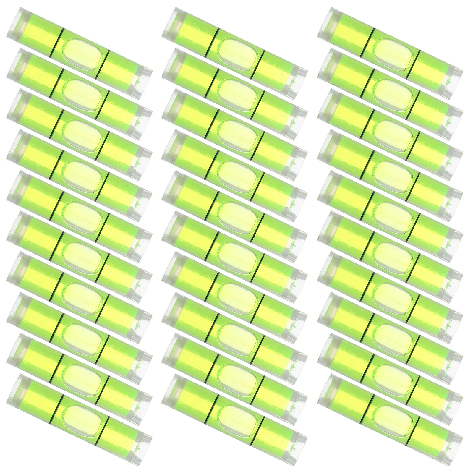 50 Pcs Picture Frame Mini Level Small Bubble Round Horizontal Ruler Fluorescence Tool Spirit