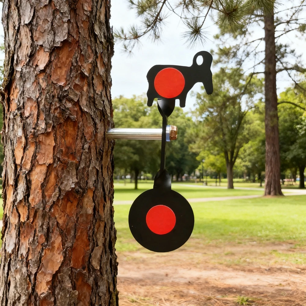 6 opciones para elegir Objetivo giratorio de 360 grados para práctica de tirachinas para práctica de objetivo de metal