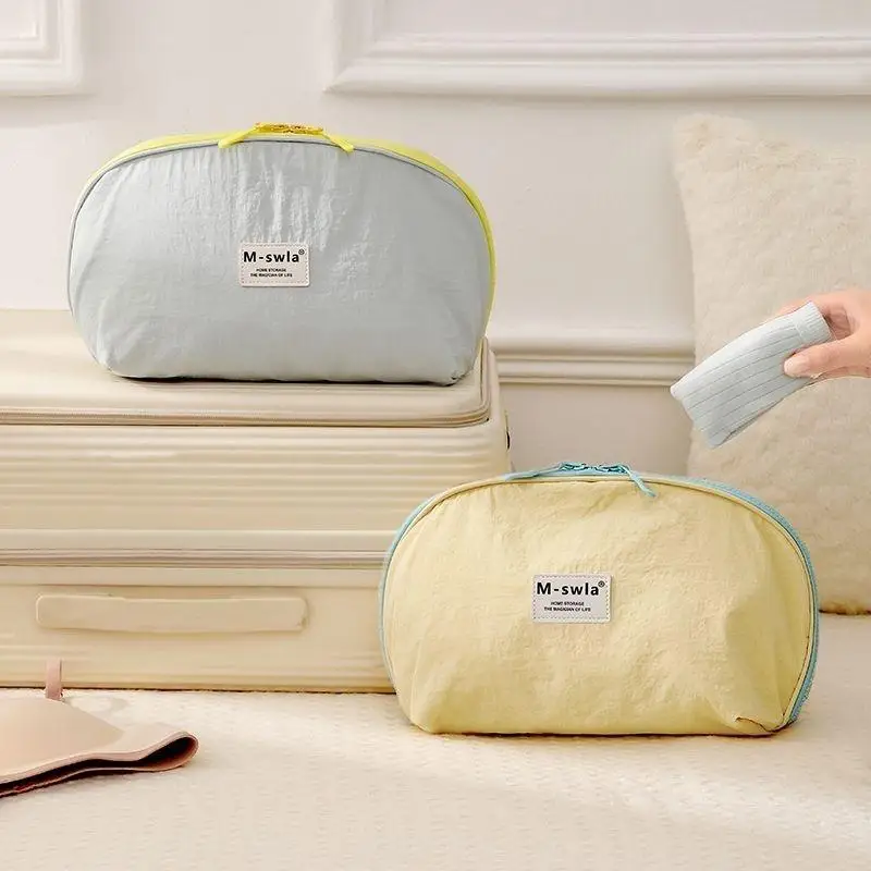 @*Portable Water Resistant Underwear Bra Storage Bag Large Capacity Travel Use for Camping Trip Luggage Organizing view 6