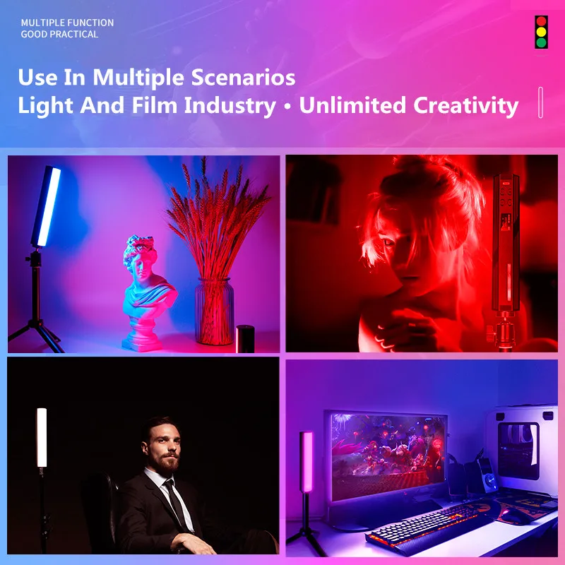 W200 RGB หลอดไฟมือถือที่มีแม่เหล็ก2500K-9000K 20สี Effects ไฟ Led ถ่ายภาพ Stick สำหรับบรรยากาศปาร์ตี้ Photo